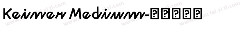 Keiner Medium字体转换